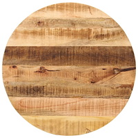 vidaXL Bordsskiva Ø 80x3,8 cm rund massivt grovt mangoträ