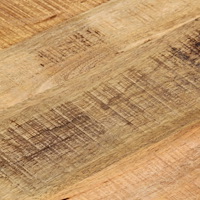 vidaXL Bordsskiva Ø 60x3,8 cm rund massivt grovt mangoträ