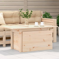 vidaXL Trädgårdsbord 100x50x75 cm massiv furu