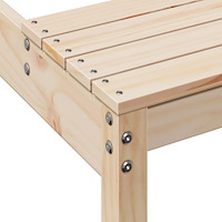 vidaXL Picknickbord 160x134x75 cm massivt trä