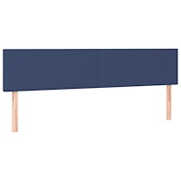 vidaXL Ramsäng med madrass & LED blå 120x190 cm tyg