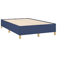 vidaXL Ramsäng med madrass blå 120x190 cm tyg