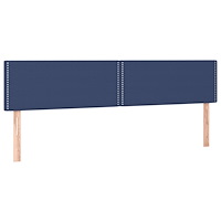 vidaXL Ramsäng med madrass blå 120x190 cm tyg