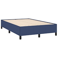 vidaXL Ramsäng med madrass blå 120x190 cm tyg