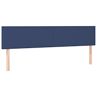 vidaXL Ramsäng med madrass blå 120x190 cm tyg