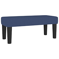 vidaXL Ramsäng med madrass blå 120x190 cm tyg