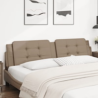 vidaXL Dyna till huvudgavel cappuccino 200 cm konstläder
