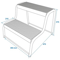 ProPlus ProPlus Pall med dubbelsteg för husvarn/husbil svart 360822