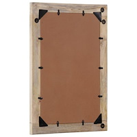 vidaXL Badrumsspegel 50x70x2,5 cm massivt mangoträ och glas