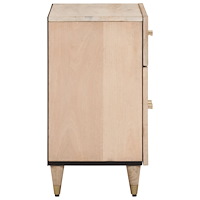 vidaXL Sängbord 50x33x60 cm massivt mangoträ
