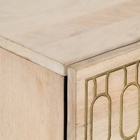 vidaXL Sängbord 50x33x60 cm massivt mangoträ