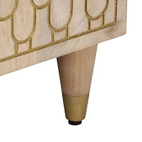 vidaXL Sängbord 50x33x60 cm massivt mangoträ