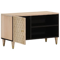 vidaXL Tv-bänk 80x31x46 cm massivt mangoträ