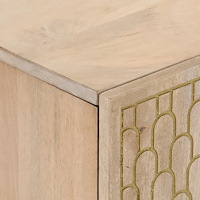 vidaXL Tv-bänk 80x31x46 cm massivt mangoträ