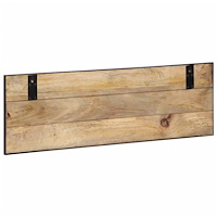 vidaXL Klädhängare 2 st 80x8x25 cm massivt grovt mangoträ