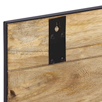 vidaXL Klädhängare 2 st 80x8x25 cm massivt grovt mangoträ
