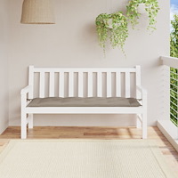 vidaXL Bänkdyna för trädgården taupe 150x50x7 cm oxfordtyg