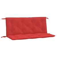 vidaXL Bänkdynor för trädgården 2st röd 120x50x7cm oxfordtyg