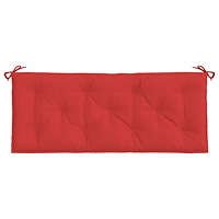 vidaXL Bänkdynor för trädgården 2st röd 120x50x7cm oxfordtyg