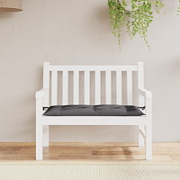 vidaXL Bänkdyna för trädgården antracit 110x50x7 cm oxfordtyg