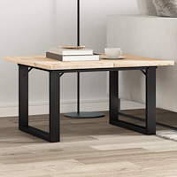 vidaXL Bordsben för soffbord O-ram 60x40x38 cm stål