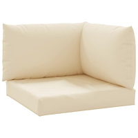 vidaXL Palldynor 3 st beige oxfordtyg