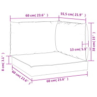vidaXL Palldynor 3 st beige oxfordtyg