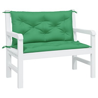 vidaXL Bänkdynor för trädgården 2st grön 100x50x7cm oxfordtyg