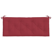 vidaXL Bänkdynor för trädgården 2st vinröd 120x50x7cm oxfordtyg