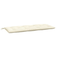 vidaXL Bänkdynor för trädgården 2st gräddvit 120x50x7cm oxfordtyg