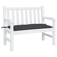 vidaXL Bänkdyna för trädgården svart 100x50x7 cm oxfordtyg
