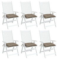 vidaXL Palldynor 6 st taupe 50x50x7 cm oxfordtyg