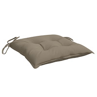 vidaXL Palldynor 6 st taupe 50x50x7 cm oxfordtyg