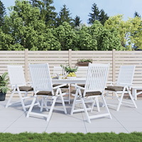 vidaXL Palldynor 6 st taupe 50x50x7 cm oxfordtyg