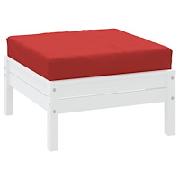 vidaXL Palldyna röd 60x60x9,5 cm oxfordtyg