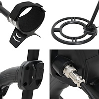 vidaXL Metalldetektor autotune 18 cm sökdjup med pinpoint