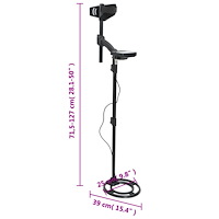 vidaXL Metalldetektor autotune 18 cm sökdjup med pinpoint