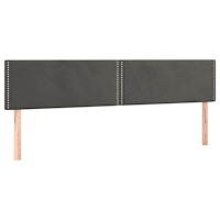 vidaXL Ramsäng med madrass mörkgrå 120x190 cm sammet