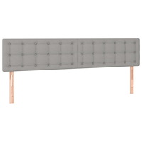 vidaXL sängram utan madrass ljusgrå 120x190 cm tyg