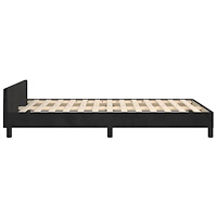 vidaXL sängram utan madrass svart 120x190 cm sammet