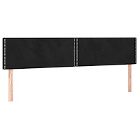 vidaXL sängram utan madrass svart 120x190 cm sammet