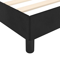 vidaXL sängram utan madrass svart 120x190 cm sammet