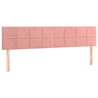 vidaXL Ramsäng med madrass rosa 120x190 cm sammet