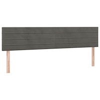 vidaXL Ramsäng med madrass mörkgrå 120x190 cm sammet