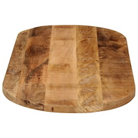 vidaXL Bordsskiva 100x40x3,8 cm oval massivt grovt mangoträ
