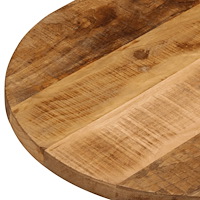vidaXL Bordsskiva 100x40x3,8 cm oval massivt grovt mangoträ