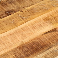 vidaXL Bordsskiva 100x40x3,8 cm oval massivt grovt mangoträ