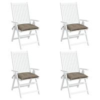 vidaXL Palldynor 4 st taupe 50x50x7 cm oxfordtyg