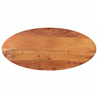 vidaXL Bordsskiva 120x60x3,8 cm oval massivt akaciaträ