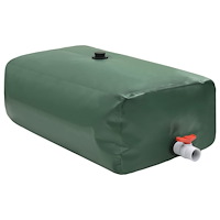 vidaXL Vattentank med kran vikbar 1000 L PVC